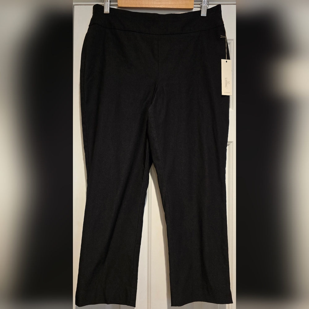 NWT Women's Chico's The So Slimming Stretch Brigitte Crop 24 In Black Size 1